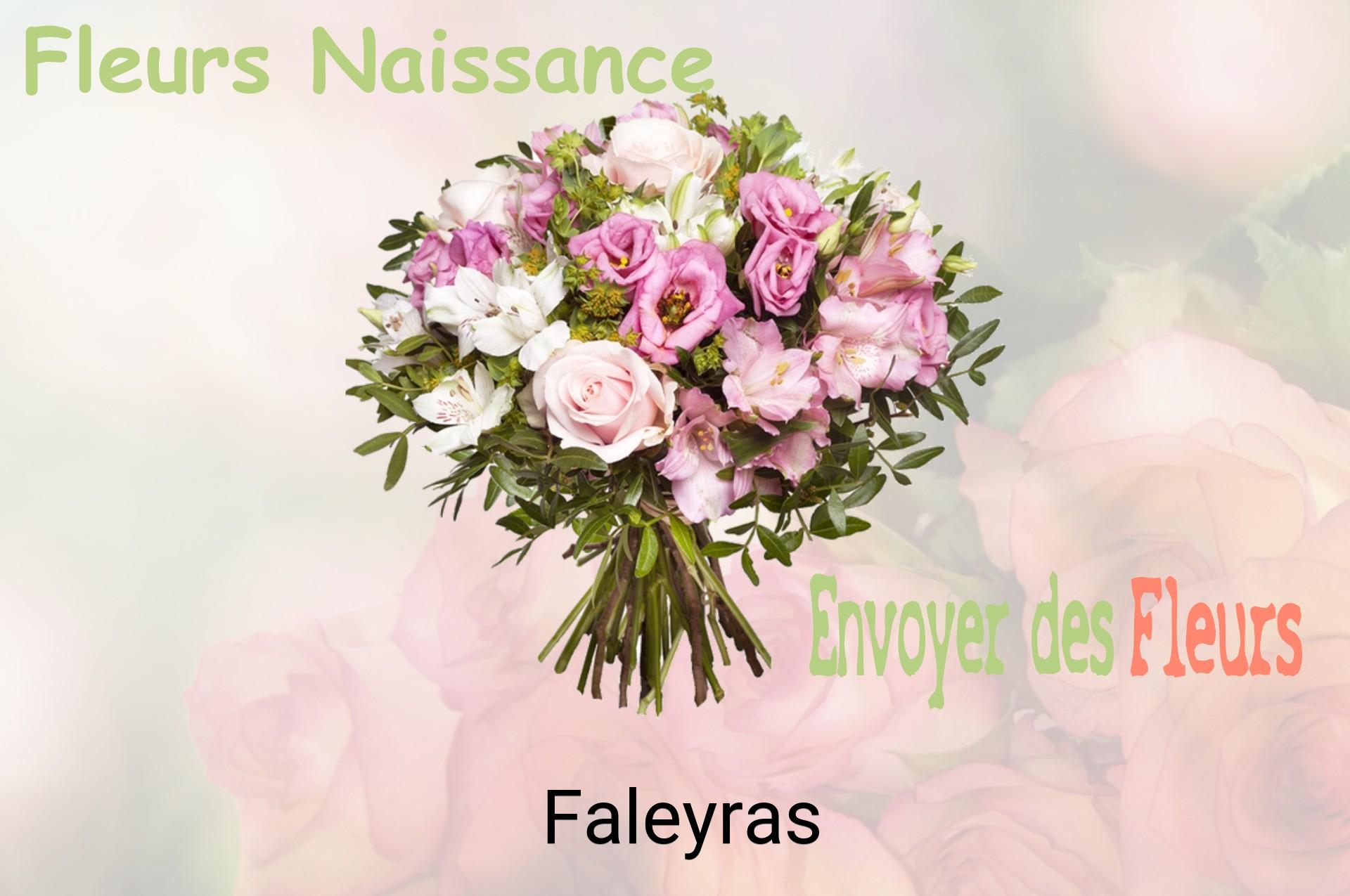 Bouquet de fleurs de naissance livré à Faleyras