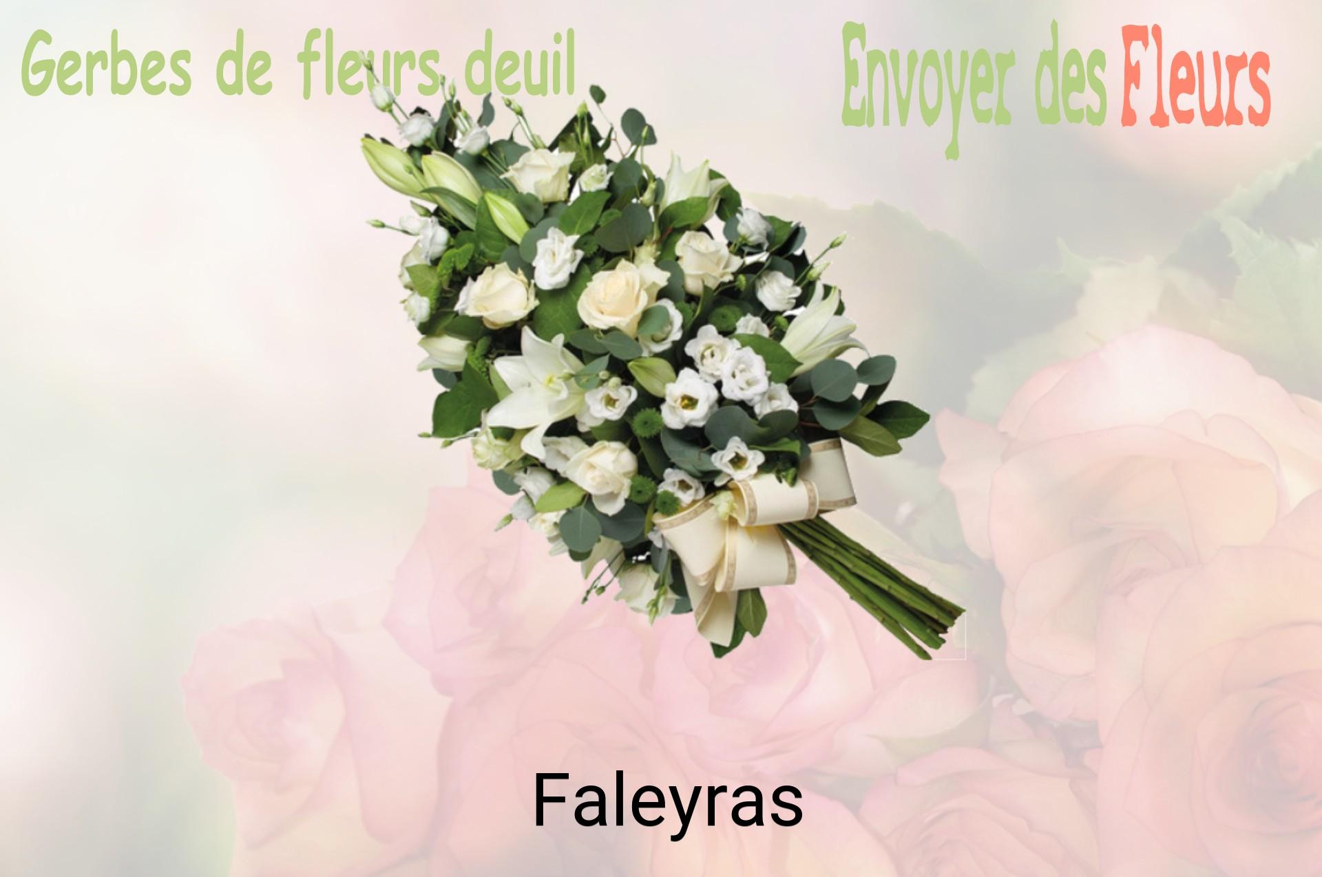 Gerbe de fleurs de deuil livrée à Faleyras